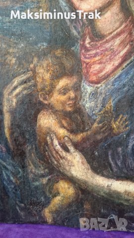 Мадона масло на дърво , снимка 9 - Други ценни предмети - 39520558