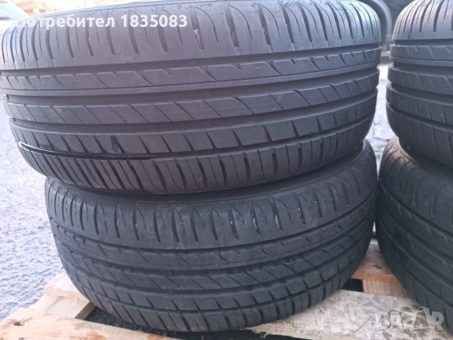 Лети джанти 16ки 5х112 VW + летни гуми 205/55/16 Hankook, снимка 12 - Гуми и джанти - 52866696