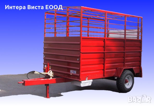 Двуосно ремарке за превоз на животни, снимка 3 - Селскостопанска техника - 34353793