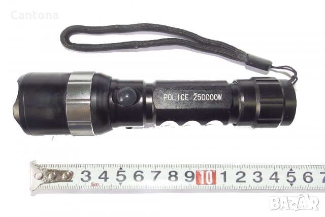 Мощен фенер POLICE CREE T6 със - 1000 лумена