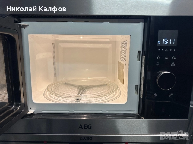 Микровълнова фурна за вграждане AEG 26 литра, снимка 3 - Микровълнови - 52852384