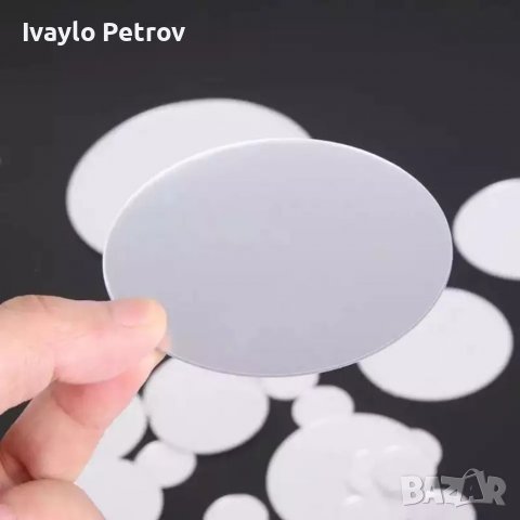 28 броя Сребристи 3D Огледални стикери за декорация, снимка 8 - Други - 38083709