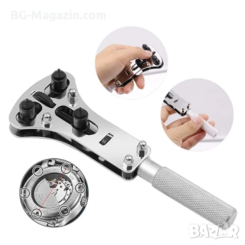 Професионален часовникарски инструмент за отваряне на часовници за смяна на батерия ремонт нов модел, снимка 2 - Други инструменти - 50987421