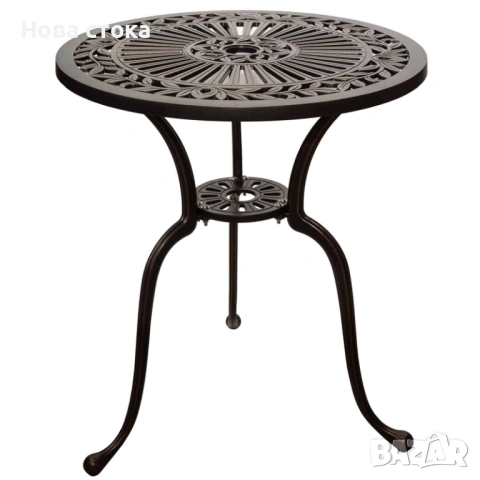 Градинска маса, цвят кафяв, 60*70 см