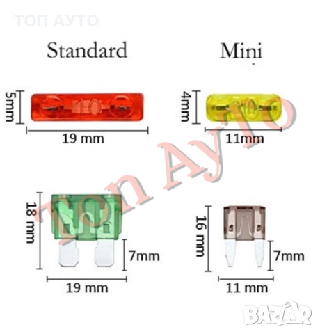 Разклонител за Предпазители Бушони Стандарт и Мини, снимка 11 - Аксесоари и консумативи - 54318394