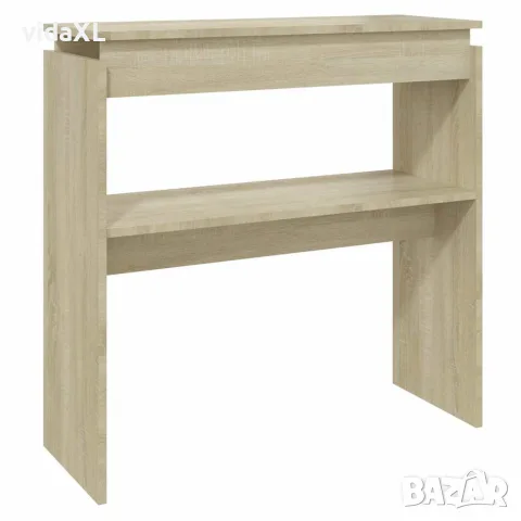 vidaXL Конзолна маса, дъб сонома, 80x30x80 см, инженерно дърво
