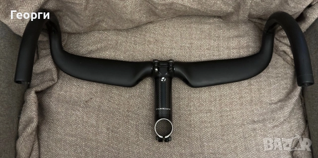 Карбоново кормило с лапа за велосипед, снимка 3 - Части за велосипеди - 54138547