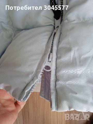 Яке топло с пух с качулка Размер L, снимка 2 - Якета - 42427541