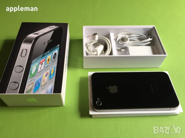 Apple iPhone 4  16Gb Black Фабрично отключен Айфон телефон, снимка 1 - Apple iPhone - 38305526