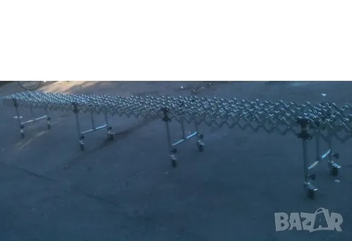 Количка ножичен ролков метален транспортьор 6.40m, снимка 3 - Други машини и части - 49405978