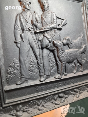 чугунено пано за стена на ловна тематика 28/4, снимка 6 - Пана - 51887450