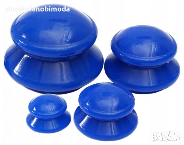 Комплект вендузи за вакуум терапия – гумени, снимка 4 - Масажори - 40132117