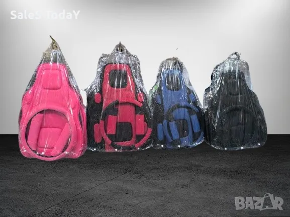 Тапицерия за кола черен, масажори за седалка, калъф за волан, протектори за колан , снимка 5 - Аксесоари и консумативи - 48406776