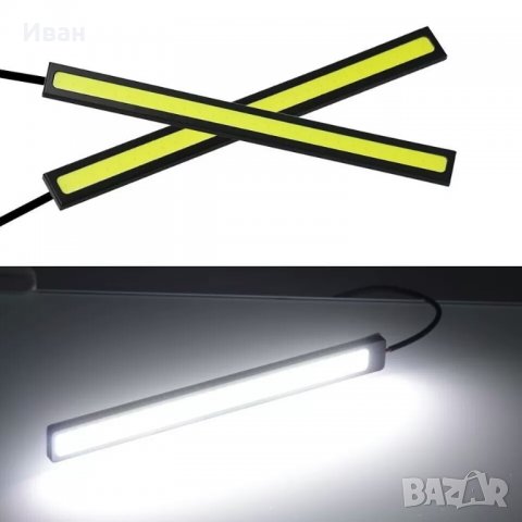 ЛЕД LED светодиодна водоустойчива самозалепваща лента бяла и синя светлина за кола автомобил камион, снимка 2 - Аксесоари и консумативи - 29841618