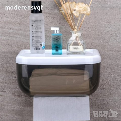 Водоустойчиво чекмедже за тоалетна хартия с поставка за телефон за баня, снимка 5 - Органайзери - 44497977