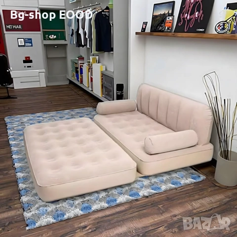 Надуваем разтегателен фотьойл с размери 198 х 100 х 70 см, изработен от PVC, снимка 9 - Дивани и мека мебел - 53927765