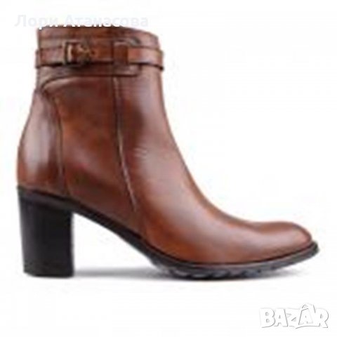 Подарете си стил и комфорт на движение с  ежедневни боти в кафяв цвят-естествена кожа