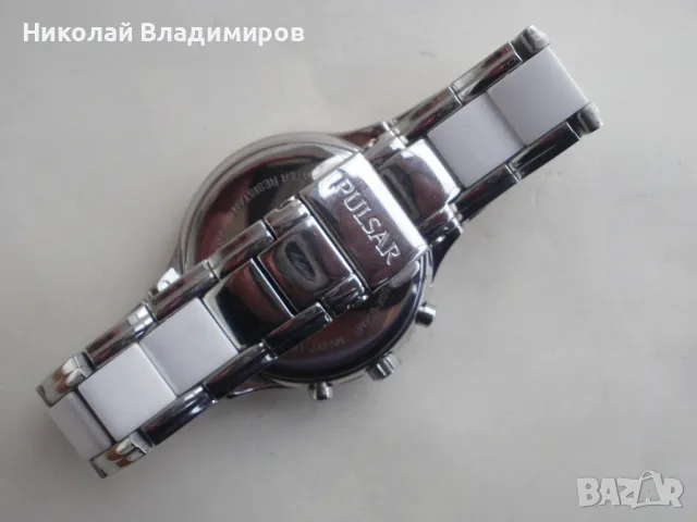Pulsar оригинален дамски керамичен chronograph часовник, снимка 11 - Дамски - 48146573