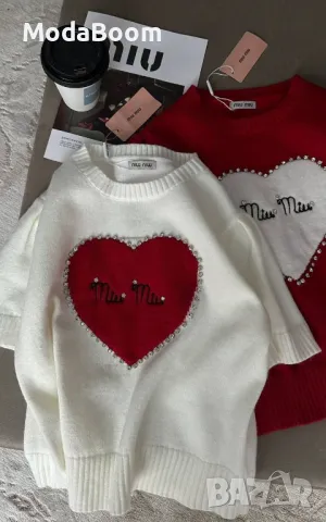 Miu Miu дамски блузи два цвята , снимка 9 - Блузи с дълъг ръкав и пуловери - 48246496