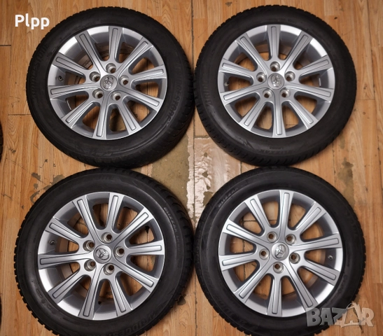 джанти 16" 5х114,3 Toyota гуми 205/55/16 Bridgestone зимни, снимка 2 - Гуми и джанти - 52484549