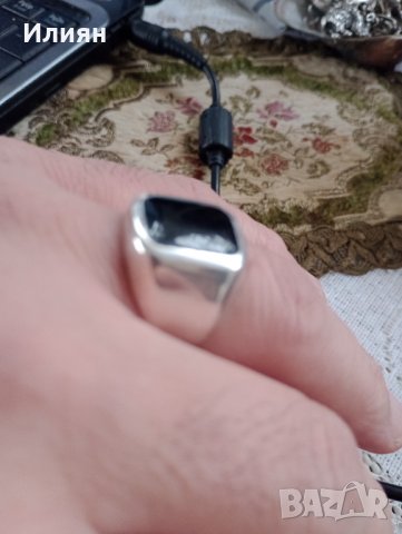 Мъжки  сребърен пръстен 925, снимка 4 - Пръстени - 38947545