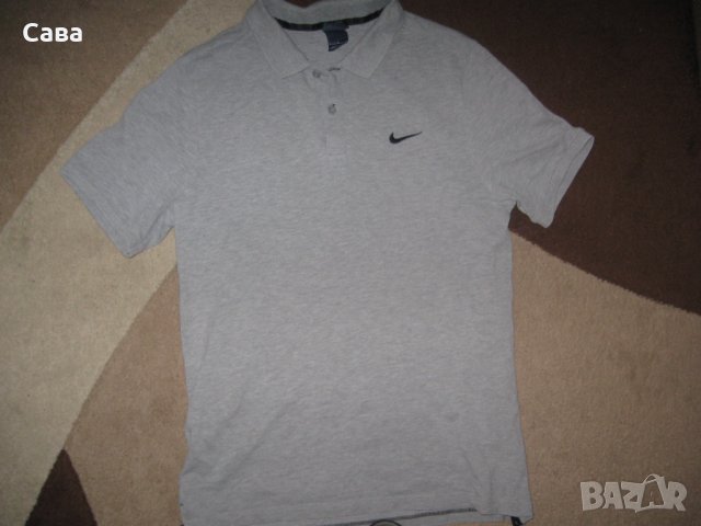 Тениски NIKE   мъжки,Л  /сива и бяла/, снимка 2 - Спортни дрехи, екипи - 36679826