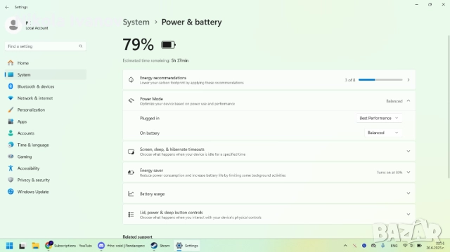 Батерия L20L4P72 | Lenovo ThinkPad T14s Gen 2 | 83% живот | 47.7Wh от 57Wh | 5B10W13976 | SB10W51914, снимка 6 - Батерии за лаптопи - 51811874