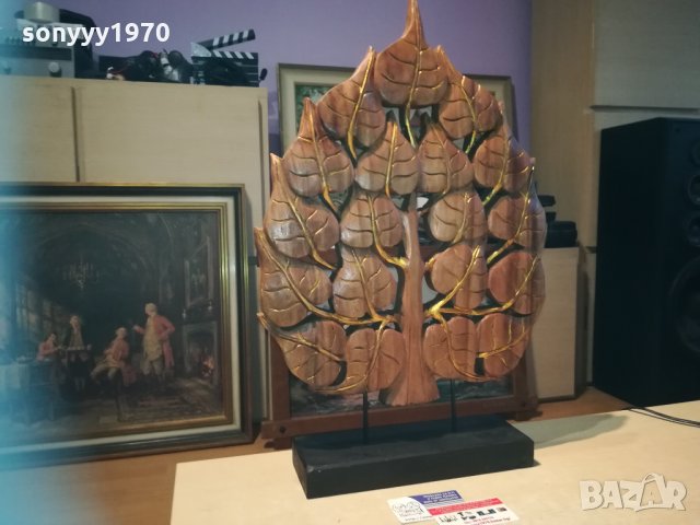 ДЪРВО с листа - фигура дърворезба 0411201039, снимка 10 - Колекции - 30667869