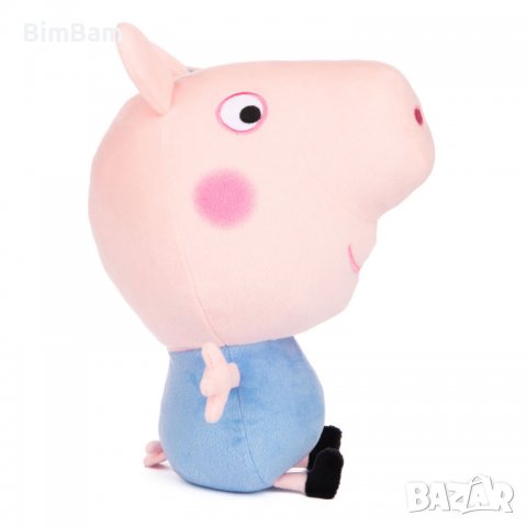 Плюшена играчка Peppa Pig Little Bodz Plush Toy - George / ORIGINAL - 23сm , снимка 4 - Плюшени играчки - 39513459