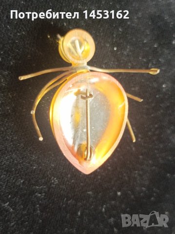 Старинна руска брошка "Муравей", снимка 2 - Други - 51389254