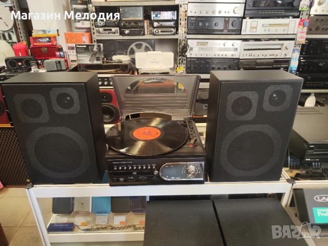 Аудиосистема с грамофон с радио, диск, касета, usb и памет карта Model - TCD-983WEC с две тонколони., снимка 4 - Аудиосистеми - 50783928