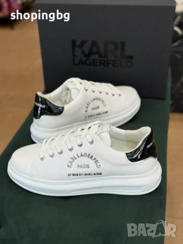 Мъжки сникърси KARL LAGERFELD KL52538 Бял 42-43  265 лв., снимка 5 - Спортно елегантни обувки - 51050083