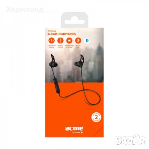  Безжични блутут слушалки - Wireless IN-EAR спортни слушалки с мощен звук 