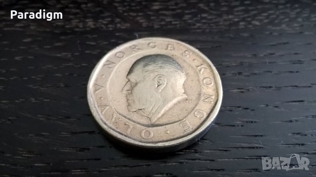 Монета - Норвегия - 10 крони | 1985г., снимка 2 - Нумизматика и бонистика - 29145588