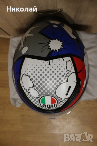 Каска AGV K1 Bang Multicolor, снимка 3 - Аксесоари и консумативи - 54059709
