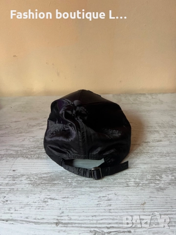 Дамска черна сатенена бейзболна шапка с бронирана роза и регулираща се обиколка на главата 🖤, снимка 3 - Шапки - 52944013