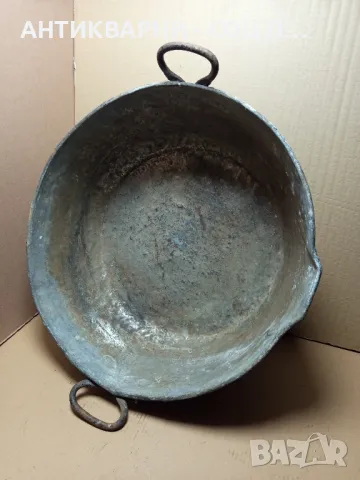 Стара Голяма Подписана Медна Тава 1932г/25лт., снимка 4 - Антикварни и старинни предмети - 50393504