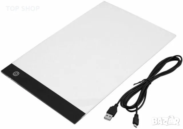 Coolzon LED светлинна дъска за копиране, A4 Осветителна кутия за очертаване, снимка 3 - Пана - 48788813
