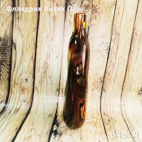 	 Ваза от арт стъкло "Кафе с мляко", снимка 4 - Вази - 29262754