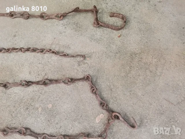 Стари ръчно ковани вириги, снимка 4 - Антикварни и старинни предмети - 55987105