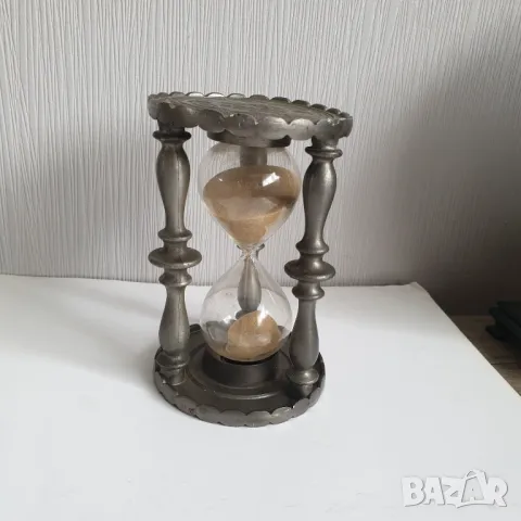 Цинков пясъчен часовник, снимка 2 - Колекции - 50223810