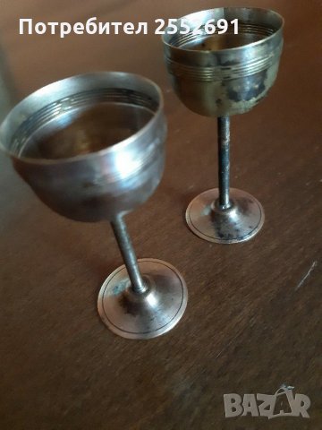 Малки посребрени чаши , снимка 1