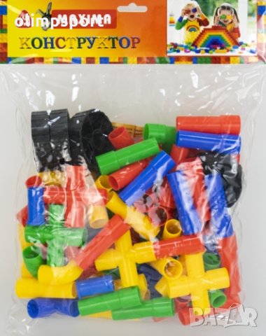 Конструктор 500г елементи с различни цветове в PVC плик(270386) нов, снимка 4 - Конструктори - 31031697