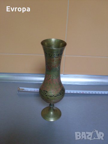 Бронзова ваза "Индия"., снимка 5 - Други ценни предмети - 35177763