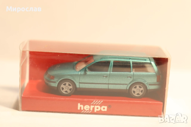 HERPA H0 1/87 VW PASSAT КОЛИЧКА КАМИОН МОДЕЛ, снимка 2 - Колекции - 52822409