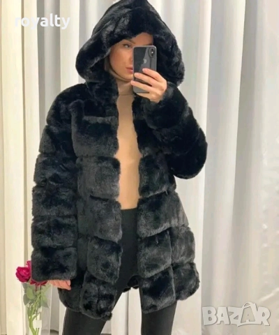 Дълго Черно Дамско Палто 