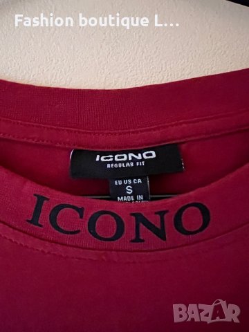 Тъмно червена тениска S размер 100% памук ❤️, снимка 2 - Тениски - 44326825