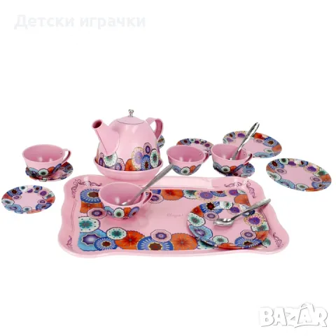 Детски сервиз за чай комплект метален , снимка 5 - Образователни игри - 48952140