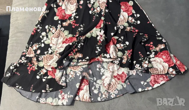 Дамска феерична рокля - XL, снимка 4 - Рокли - 48920839