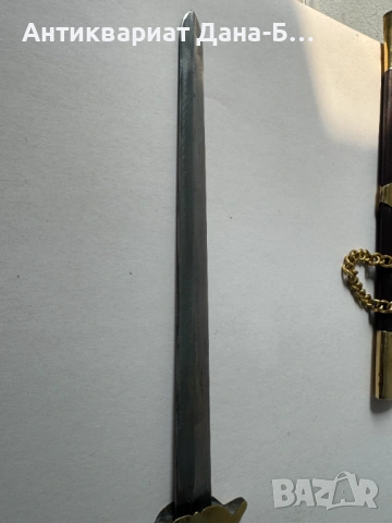 Декоративен кортик – Сувенирно оръжие с гравирано острие, снимка 3 - Антикварни и старинни предмети - 54238220